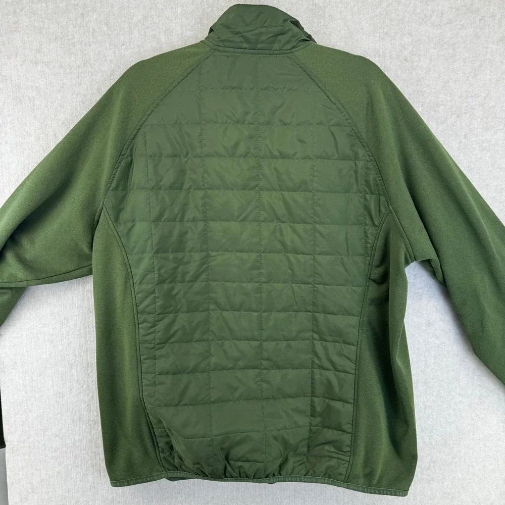 Orvis Classic Collection Mens Large Hybrid Quilted Full Zip Jacket Olive Green - Picture 2 of 7
